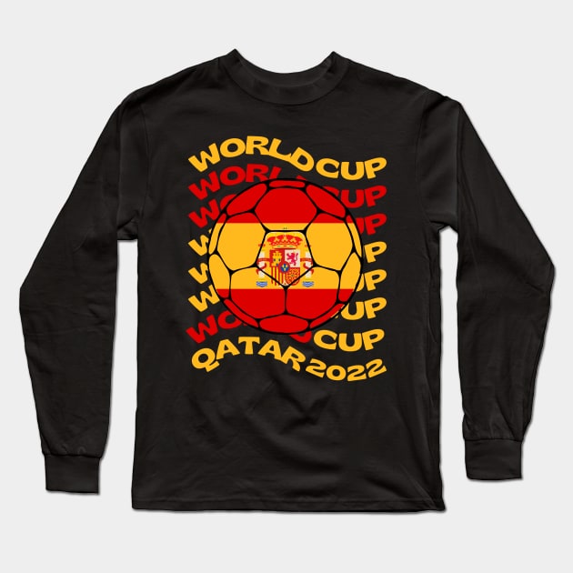 Spain World Cup Long Sleeve T-Shirt by footballomatic